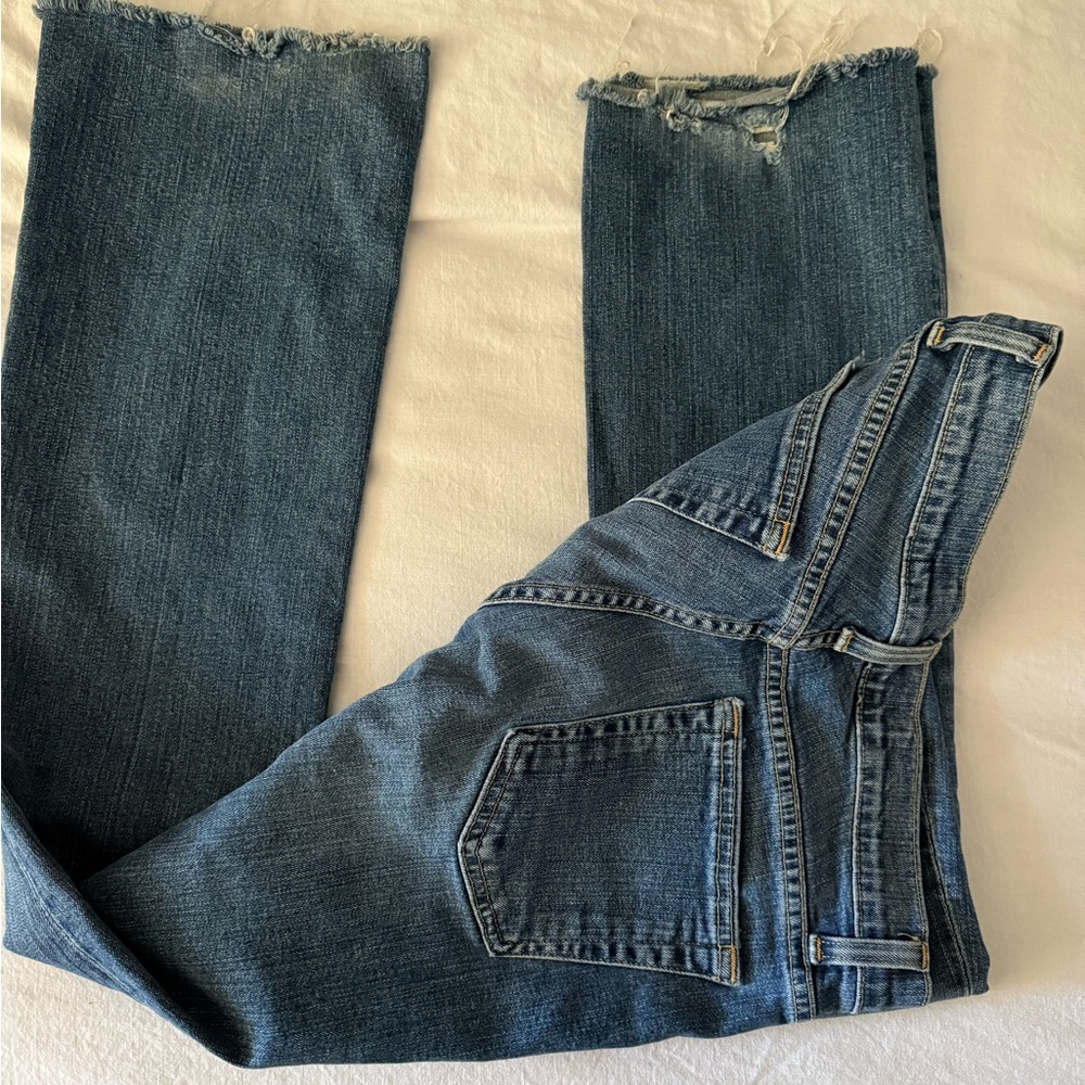 Women's Low Rise Blue Jeans - Picture 4 of 4